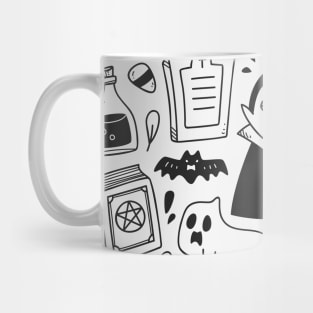 Awesome Halloween Doodle Art Mug